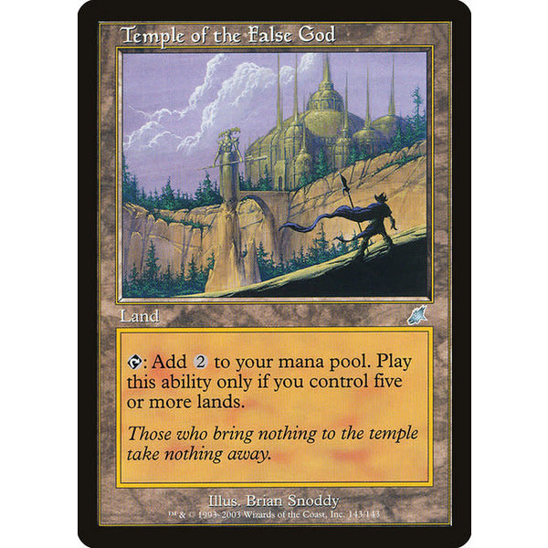 Magic: The Gathering Temple of the False God (143) Moderately Played