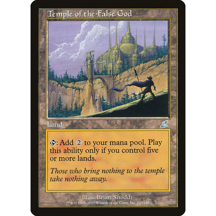 Magic: The Gathering Temple of the False God (143) Moderately Played