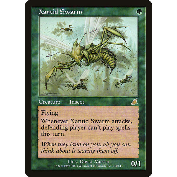 Magic: The Gathering Xantid Swarm (135) Moderately Played