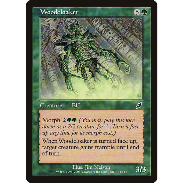 Magic: The Gathering Woodcloaker (134) Moderately Played