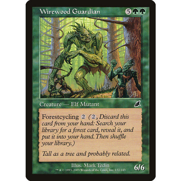 Magic: The Gathering Wirewood Guardian (132) Heavily Played