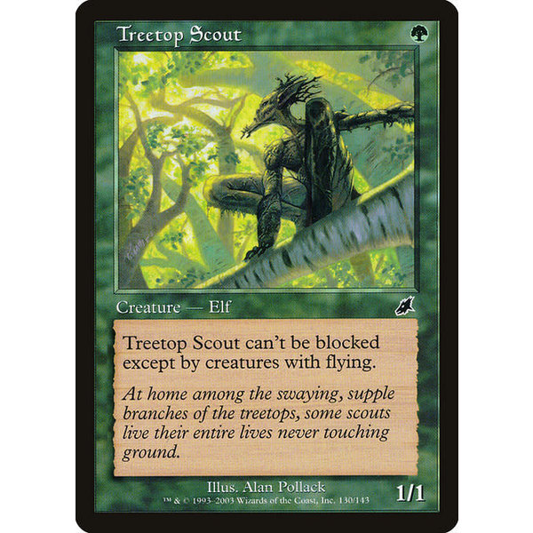 Magic: The Gathering Treetop Scout (130) Lightly Played