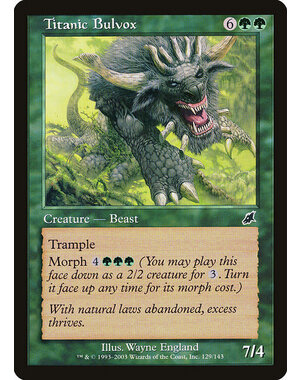Magic: The Gathering Titanic Bulvox (129) Heavily Played
