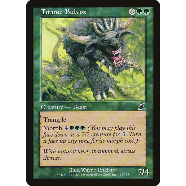 Magic: The Gathering Titanic Bulvox (129) Moderately Played