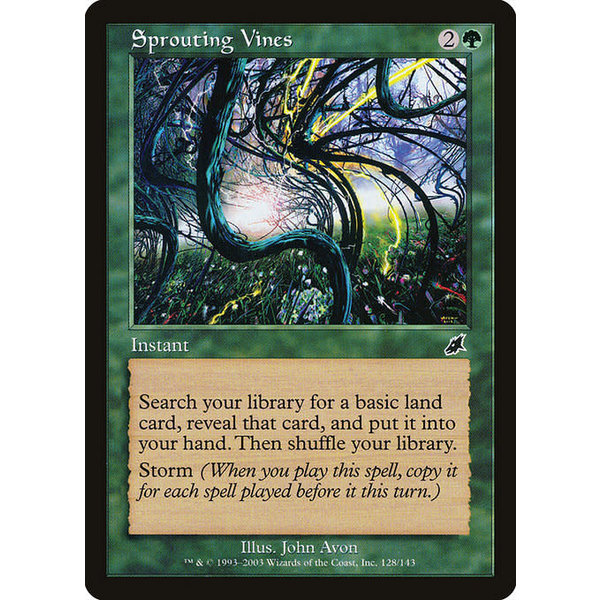 Magic: The Gathering Sprouting Vines (128) Lightly Played