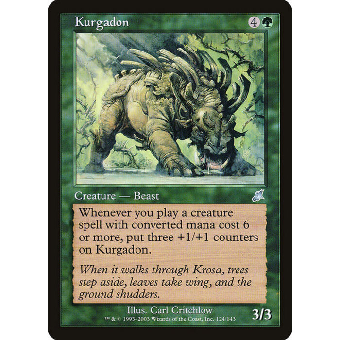 Magic: The Gathering Kurgadon (124) Lightly Played