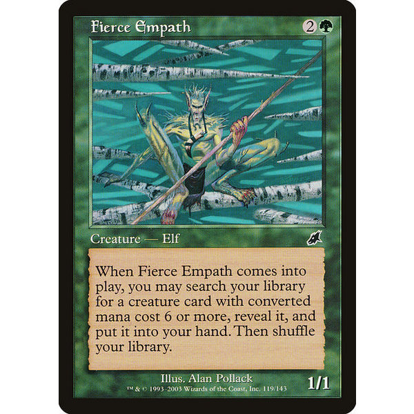 Magic: The Gathering Fierce Empath (119) Lightly Played