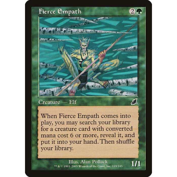 Magic: The Gathering Fierce Empath (119) Moderately Played