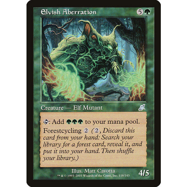 Magic: The Gathering Elvish Aberration (118) Lightly Played