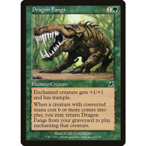 Magic: The Gathering Dragon Fangs (117) Lightly Played