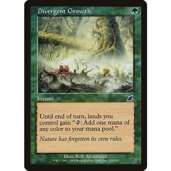Magic: The Gathering Divergent Growth (116) Moderately Played