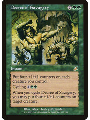Magic: The Gathering Decree of Savagery (115) Moderately Played