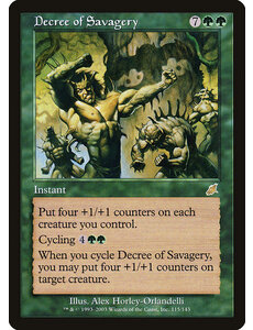 Magic: The Gathering Decree of Savagery (115) Moderately Played