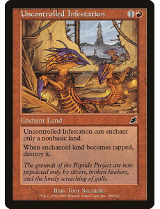 Magic: The Gathering Uncontrolled Infestation (108) Lightly Played