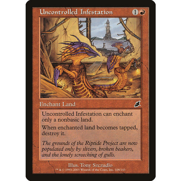 Magic: The Gathering Uncontrolled Infestation (108) Lightly Played