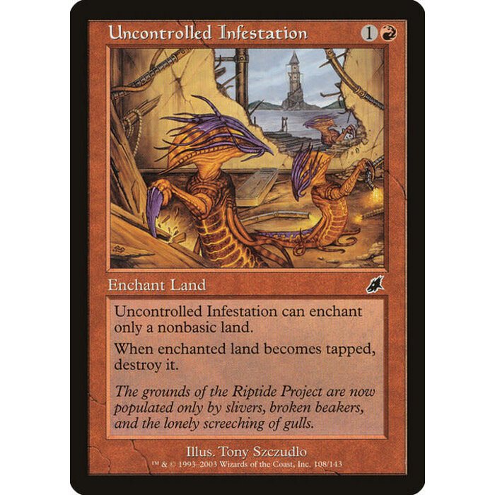 Magic: The Gathering Uncontrolled Infestation (108) Lightly Played