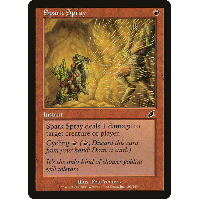 Magic: The Gathering Spark Spray (105) Lightly Played