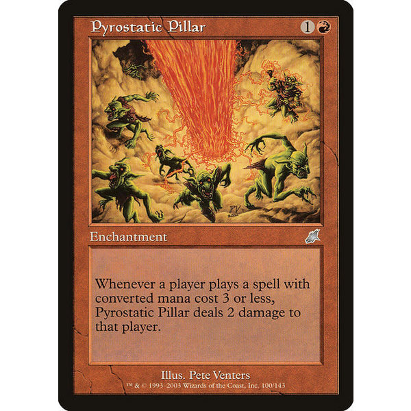 Magic: The Gathering Pyrostatic Pillar (100) Moderately Played