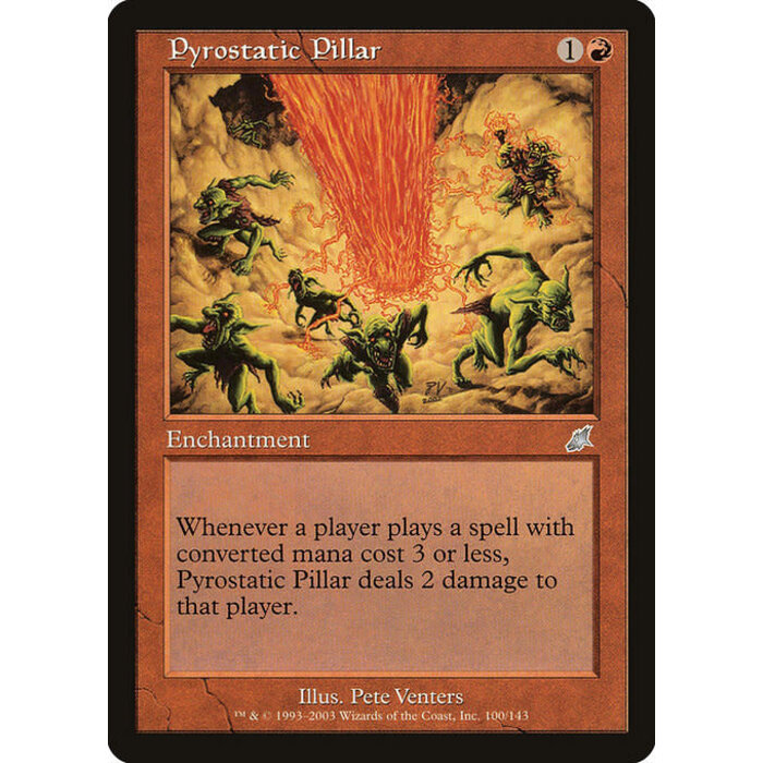 Magic: The Gathering Pyrostatic Pillar (100) Moderately Played