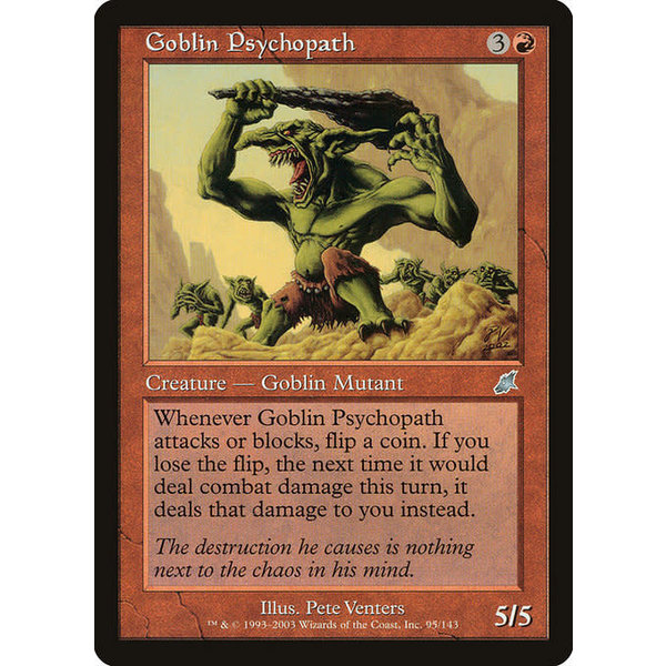 Magic: The Gathering Goblin Psychopath (095) Lightly Played