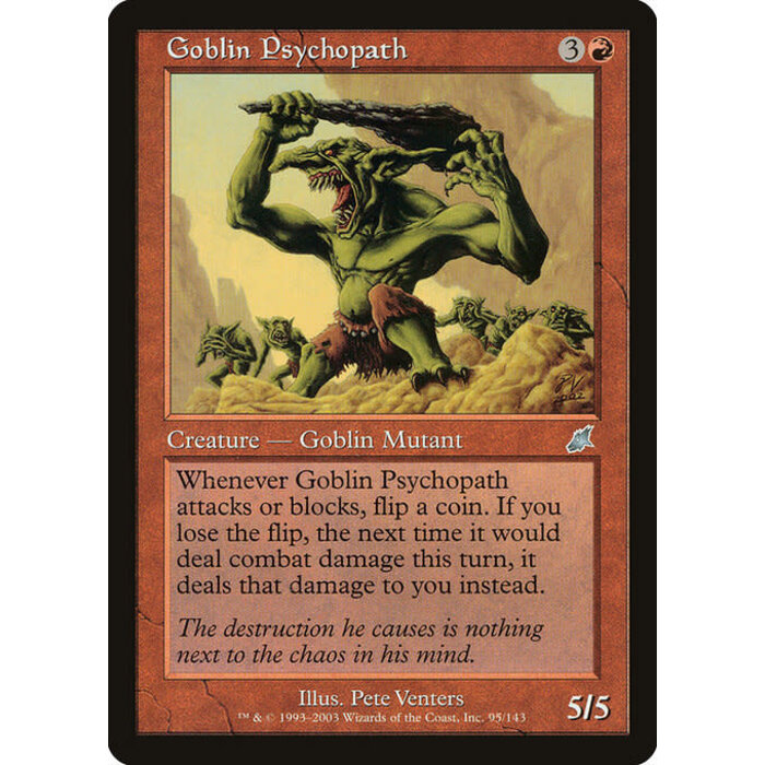 Magic: The Gathering Goblin Psychopath (095) Lightly Played