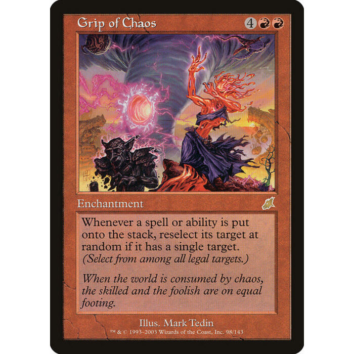 Magic: The Gathering Grip of Chaos (098) Moderately Played