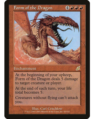 Magic: The Gathering Form of the Dragon (093) Moderately Played