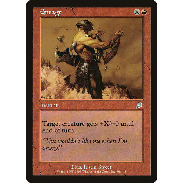 Magic: The Gathering Enrage (091) Lightly Played