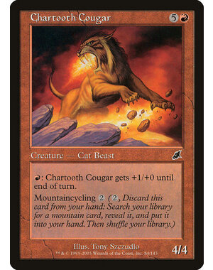 Magic: The Gathering Chartooth Cougar (084) Lightly Played