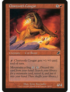 Magic: The Gathering Chartooth Cougar (084) Moderately Played