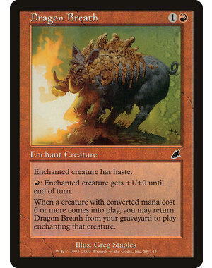 Magic: The Gathering Dragon Breath (086) Lightly Played