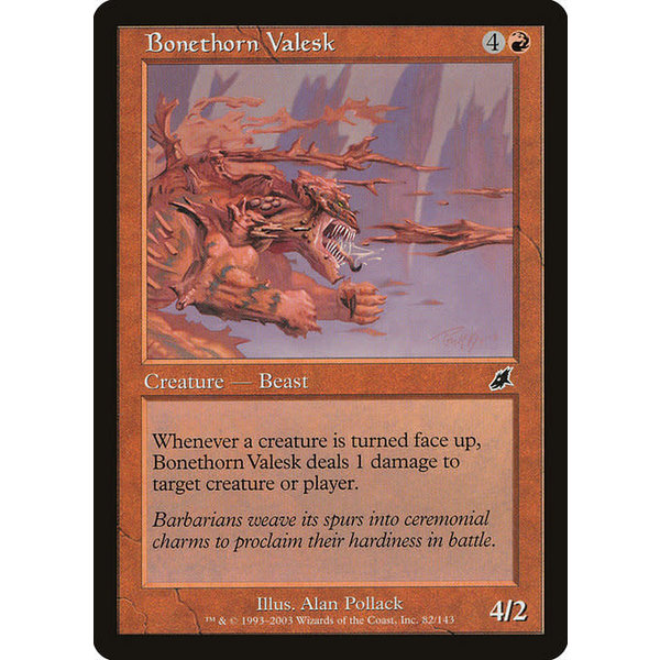 Magic: The Gathering Bonethorn Valesk (082) Lightly Played