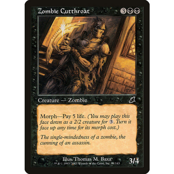 Magic: The Gathering Zombie Cutthroat (081) Lightly Played