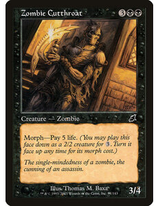 Magic: The Gathering Zombie Cutthroat (081) Moderately Played