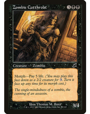 Magic: The Gathering Zombie Cutthroat (081) Moderately Played