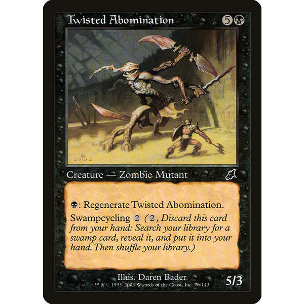 Magic: The Gathering Twisted Abomination (076) Lightly Played