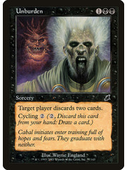 Magic: The Gathering Unburden (077) Moderately Played