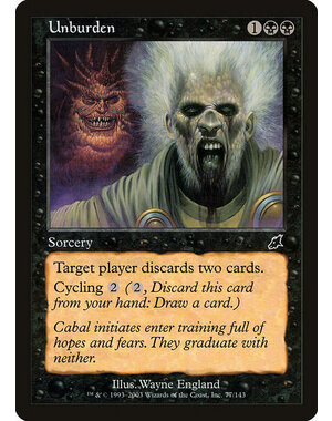 Magic: The Gathering Unburden (077) Moderately Played