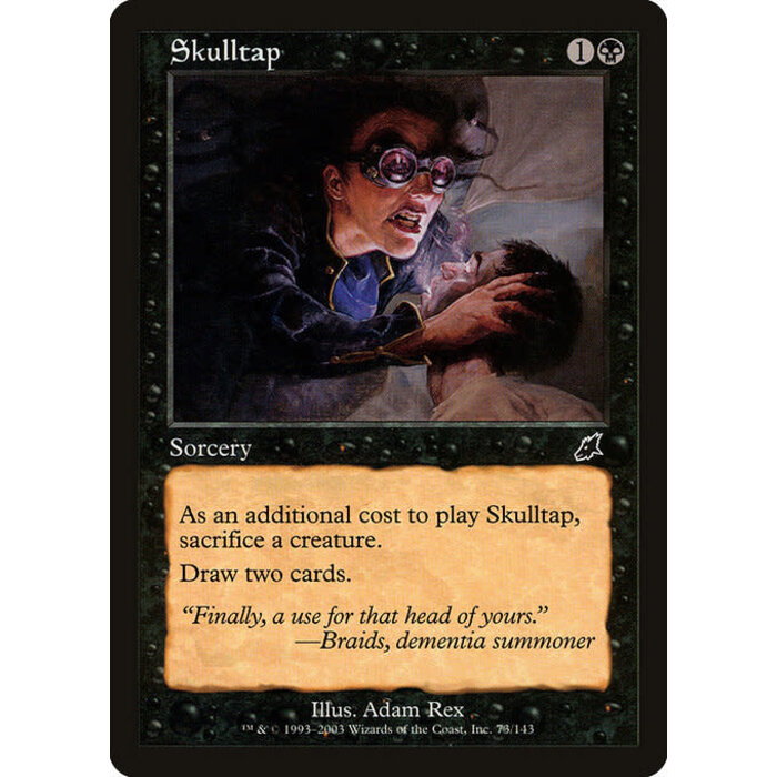 Magic: The Gathering Skulltap (073) Moderately Played