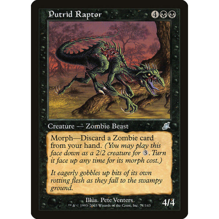 Magic: The Gathering Putrid Raptor (071) Lightly Played