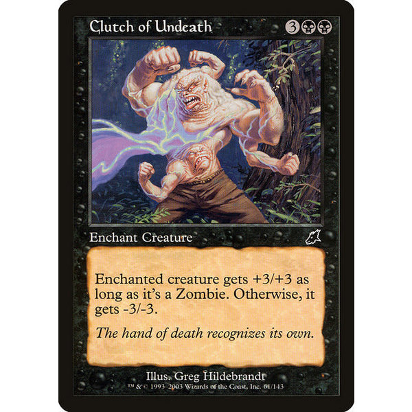 Magic: The Gathering Clutch of Undeath (061) Moderately Played