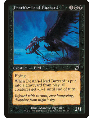 Magic: The Gathering Death's-Head Buzzard (063) Moderately Played
