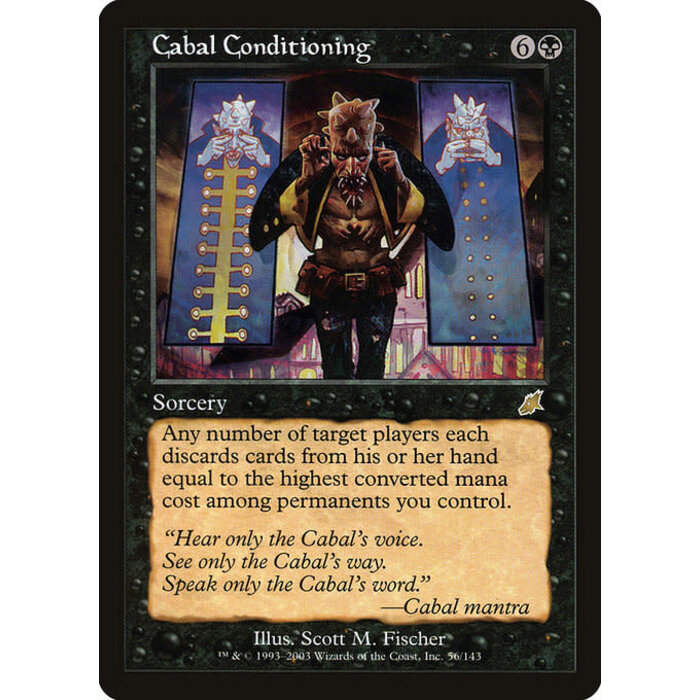 Magic: The Gathering Cabal Conditioning (056) Heavily Played