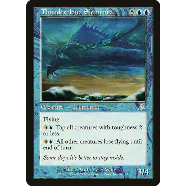 Magic: The Gathering Thundercloud Elemental (054) Moderately Played