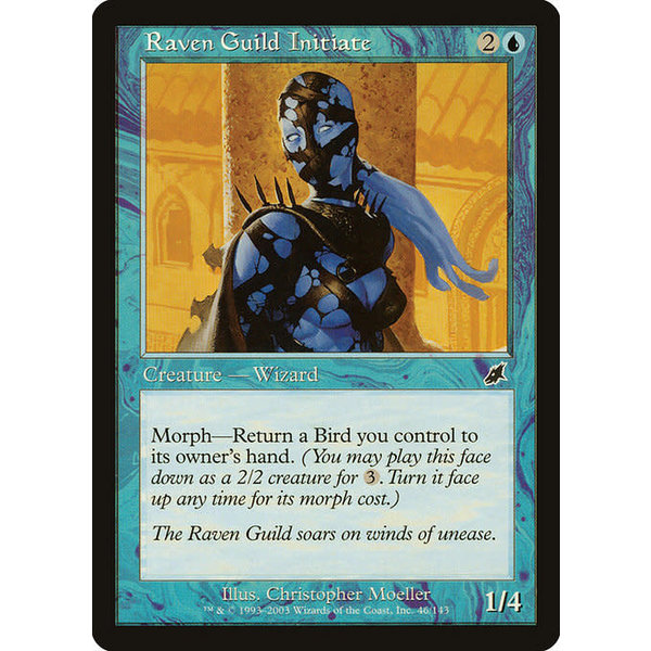 Magic: The Gathering Raven Guild Initiate (046) Lightly Played