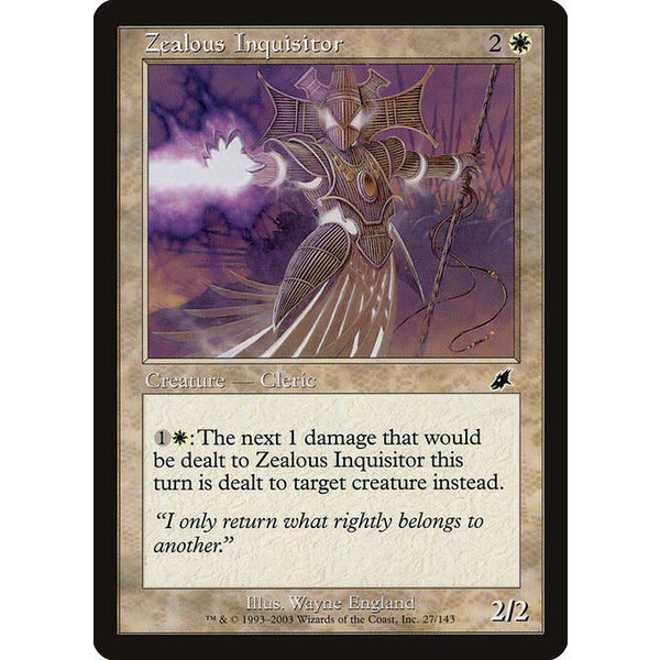 Magic: The Gathering Zealous Inquisitor (027) Lightly Played