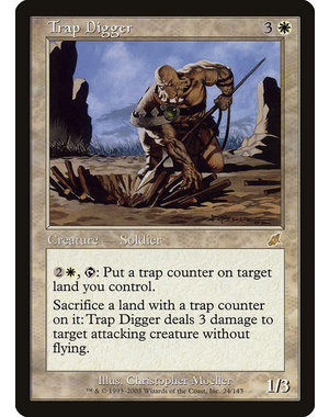 Magic: The Gathering Trap Digger (024) Moderately Played