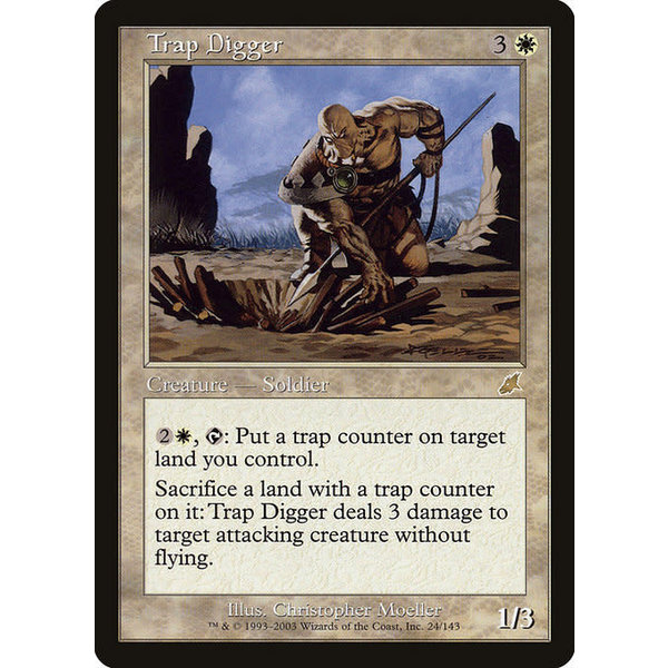Magic: The Gathering Trap Digger (024) Moderately Played
