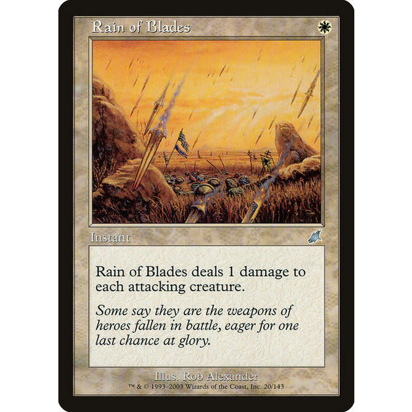 Magic: The Gathering Rain of Blades (020) Lightly Played