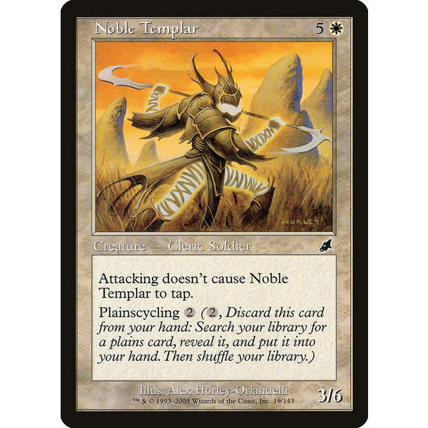 Magic: The Gathering Noble Templar (019) Lightly Played